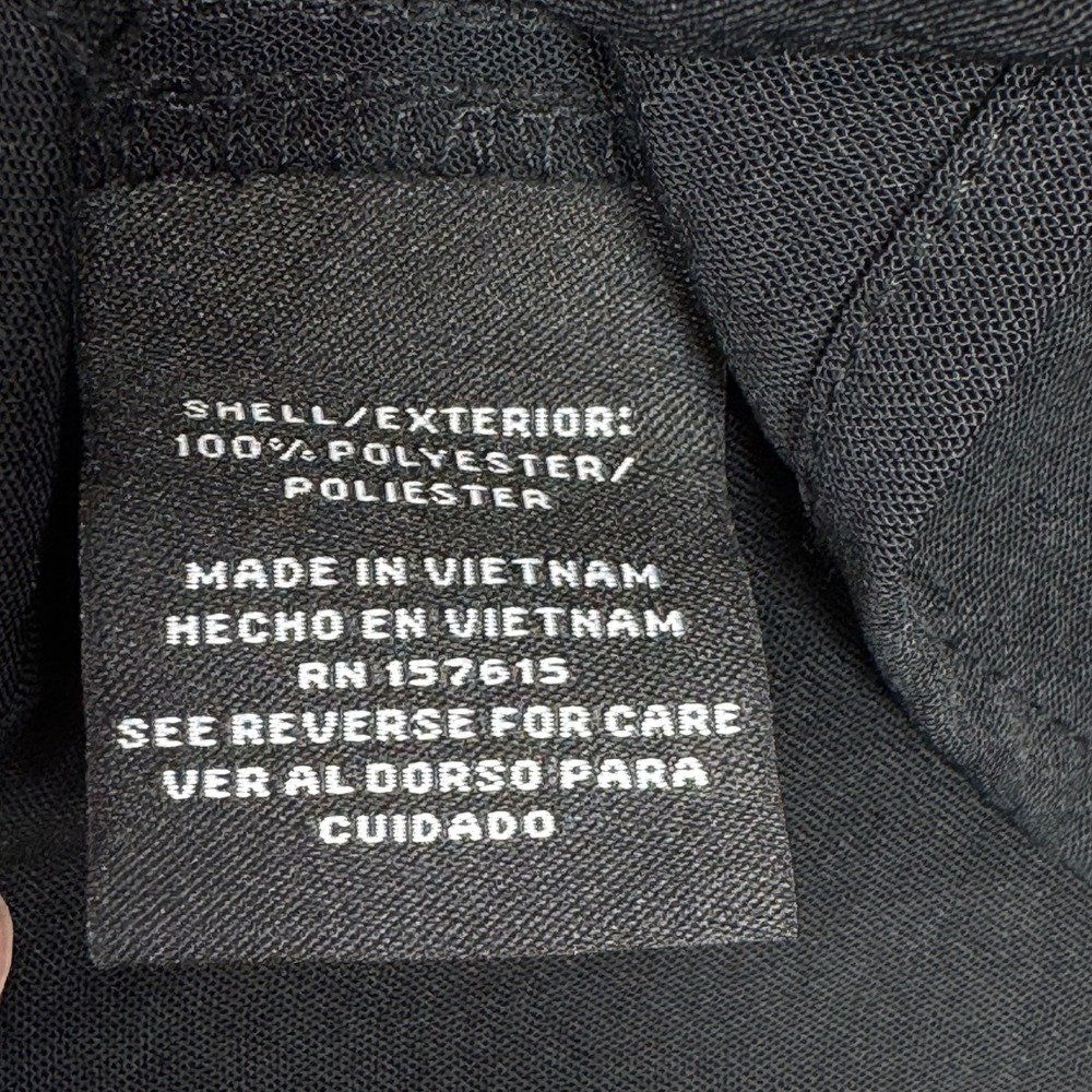 CHETTA B Black Sleeveless Tiered Ruffle Hem Dress XL Made‎ in Vietnam Polyester - Picture 5 of 7